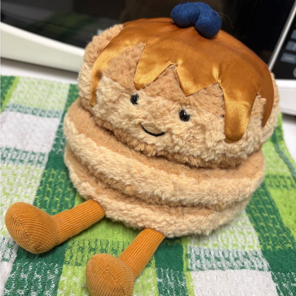 Jellycat Fran Pancakes Stack Plush with Blueberry Top NWOT